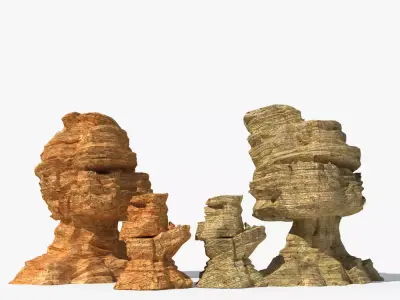 Desert Rock 3D model