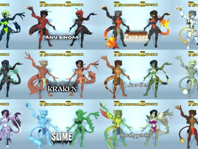 Acheron Series Sci-Fi Races 3D Model Pack