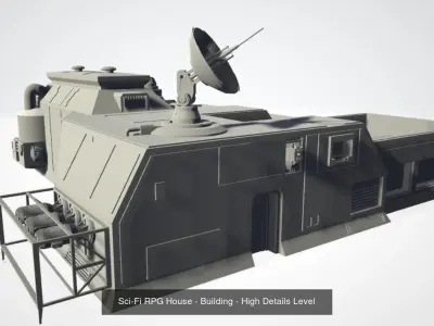 Sci-fi Tech kitbash and Buildings 3D Model Pack