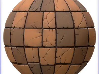 Stylized Tile Seamless Texture Texture 3