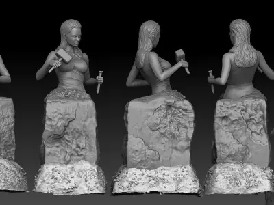 Self Made Women 3D print model