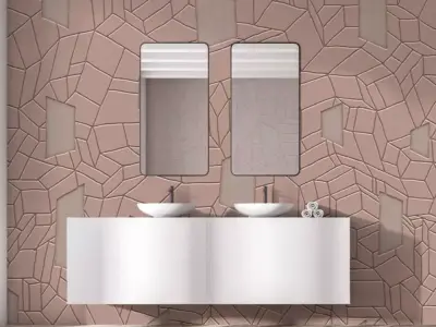 Fragmented Prism Relief Wall Texture Texture