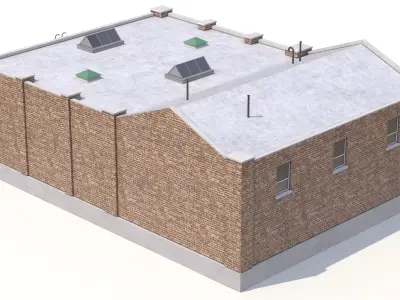 Industrial Building 44 PBR Low-poly 3D model