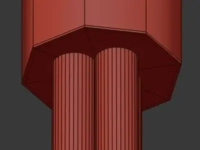 Untitled three gold spheres hanging from light fixture 3D model