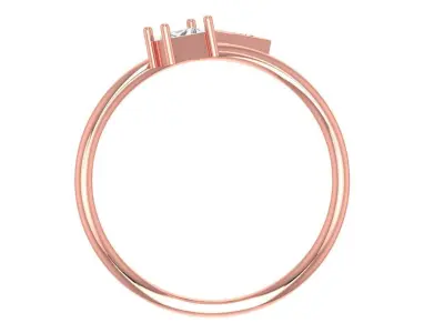 Women Light Weight Band Ring 3D print model 6