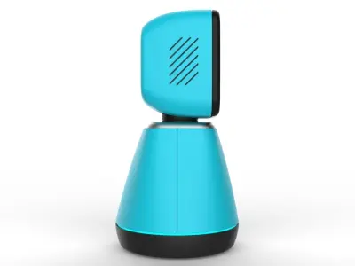 Generic Home Assistant Robot 01 Light Blue 3D model