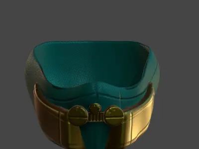 Gas mask helmet 3d model scifi Low-poly  Low-poly 3D model 289