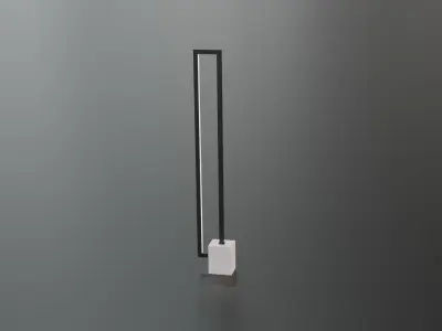 Modern Standing Lamp Low-poly 3D model