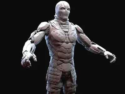 Sci-Fi Warrior 3D model