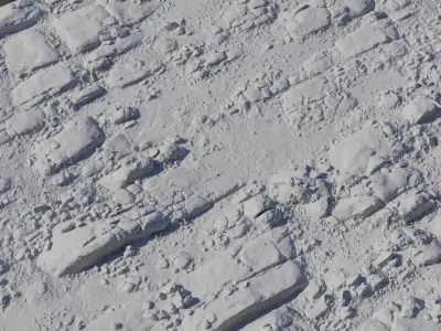 Rocky Plateau With Grass Strips Texture