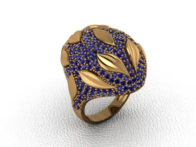 ring 12 pieces drawing 3d rihone drawing ring rings ring models  3D print model