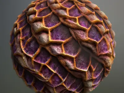 Material Skin Alien 2 Seamless PBR Texture Texture