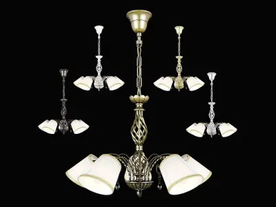 682 796 15x Esedra Lightstar Chandelier 3D model