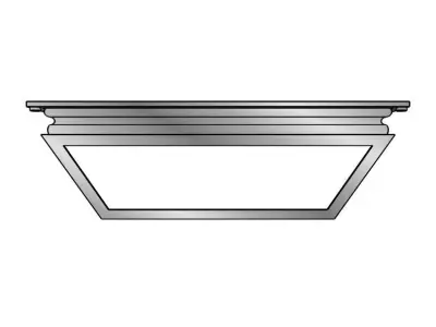 Oakland Flush Ceiling Light by Vaughan 3D model