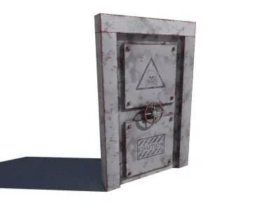 metal security door 3D model