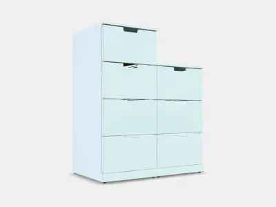 NORDLI Chest of 7 drawers 1 Low-poly 3D model