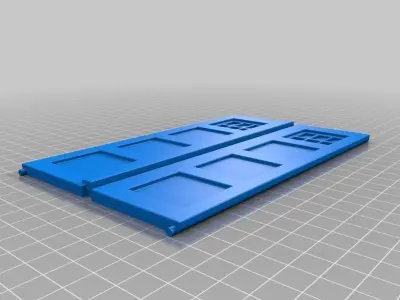 Tardis with doors Free 3D print model