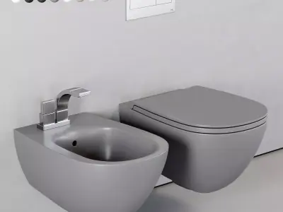 Ceramica Flaminia LO Wall-Hung WC Low-poly 3D model