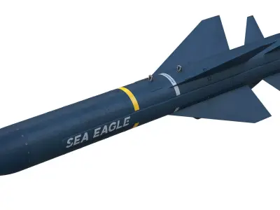BAe Sea Eagle anti-ship missile 3D model