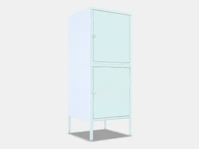 HALLAN Storage combination with doors 8 Low-poly 3D model