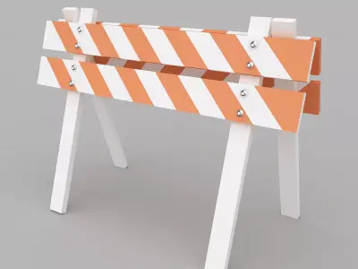 Safety Barrier 3D model