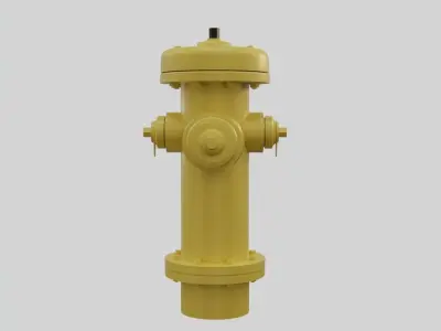 Fire Hydrant 17 - Safety and Emergency Equipment Low-poly 3D model