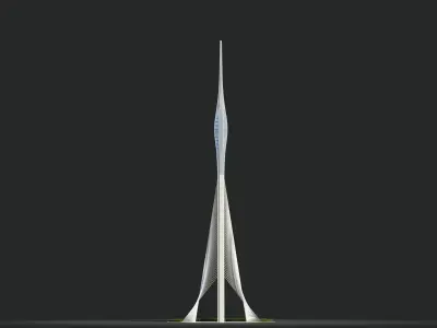 Creek tower - Dubai 3D model