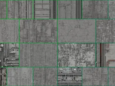 40 Seamless Sci-fi Patterns - PIPEWORKS Texture