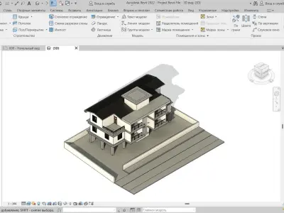 3 Storey House Model Free 3D model