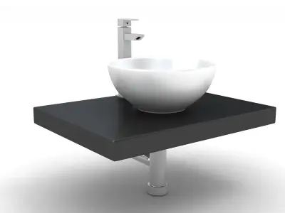 Wash Basin Plate 3D model