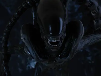 Alien Xenomorph Low-poly 3D model