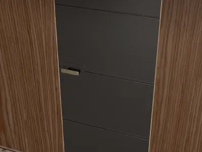 Barausse Pia Door by Iosaghini Low-poly 3D model