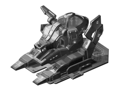 Machinery - spacecraft - functional objects 013 3D model