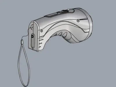 Flashlight 3D model 4