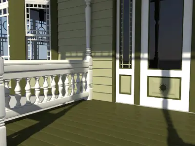 Baluster column 3D model