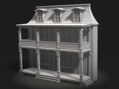 Greenfield General Store Facade 3D print model