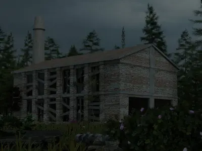 Abandoned warehouse 3d model 3D model