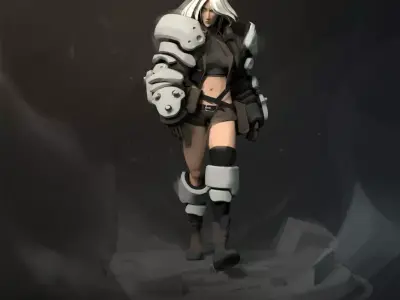 Nach Armored Arms 3D model