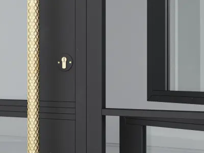 Aluminium door 299 3D model