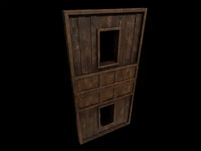 Modular Houses Low-poly 3D model