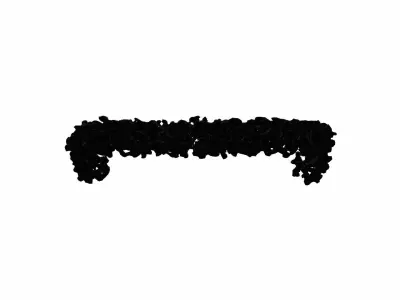  3d High Render Model Dense Forest Barrier In The Forest Area 3D model