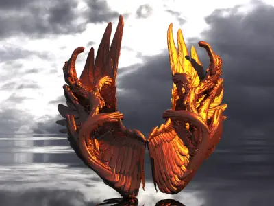 Dantes Wings 1 3D model