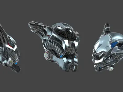 helmet elien 01 01 3D model