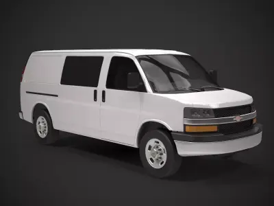 Chevy Express Slide Doors 3D model