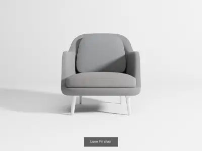 Lune sofas collection 3D Model Pack