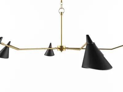 Currey and Company - Library Chandelier 3D model