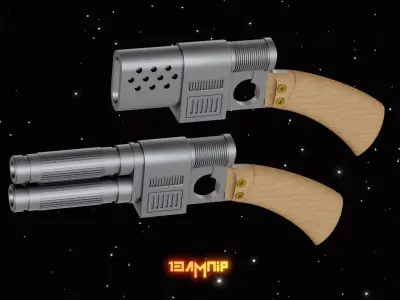 Maelstrom-7 tandem Blaster 3D print model