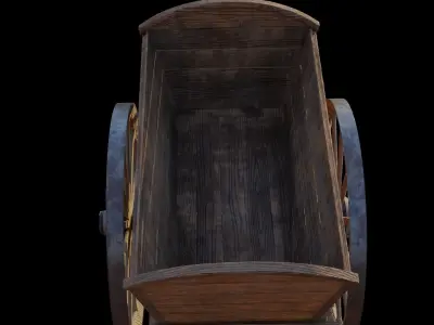 medieval cart 3D model by iosifidis90