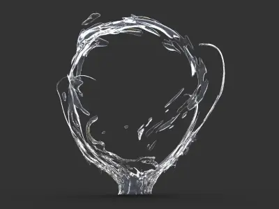 Magma fire portal and Aqua collection 3D model