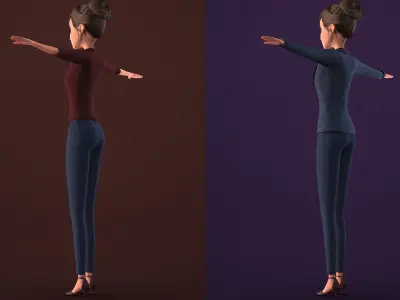  CARTOON MAN AND WOMAN - TOON MOTHER AND FATHER 